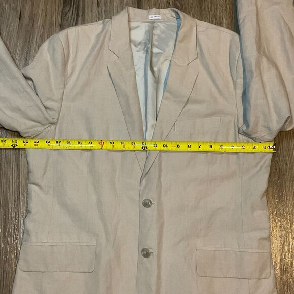 Calvin Klein Blazer Sports Coat Suit Jacket Linen Professional Preppy Size XL - Picture 12 of 12